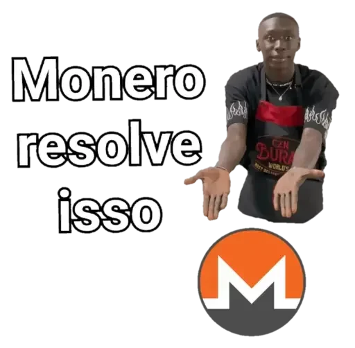 Telegram stiker «Monero» 🗣