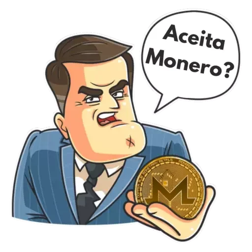Стікер Telegram «Monero» 🤝
