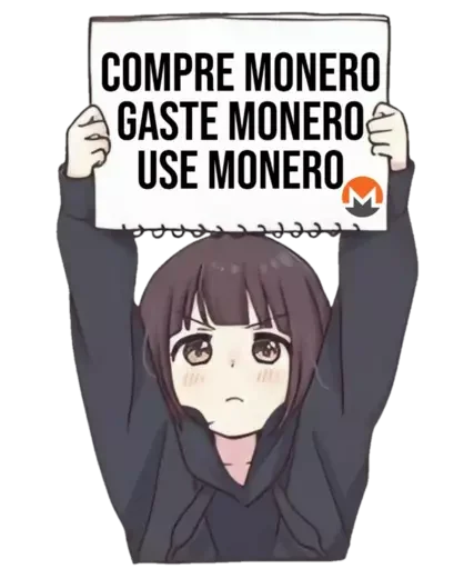 Telegram stiker «Monero» 🗣