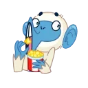 Blue Monkey emoji 🍿