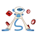 Blue Monkey emoji ✋