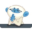 Blue Monkey emoji 👍