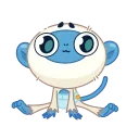 Емодзі Blue Monkey 💨