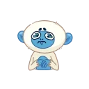 Blue Monkey emoji 💔