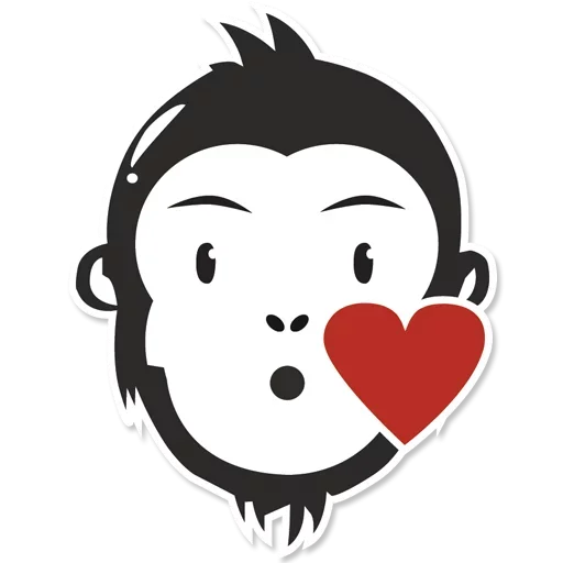 Monkey Stickers stiker 😛