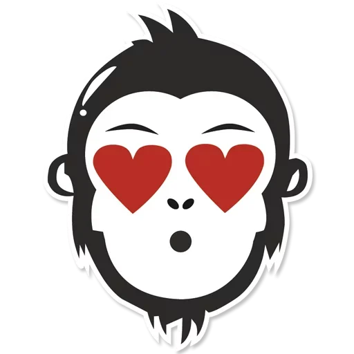 Стикер Telegram «Monkey Stickers» 😎
