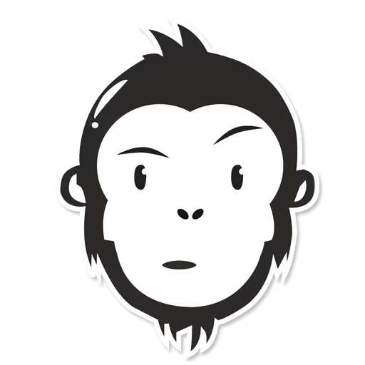Стикер Monkey Stickers 😎
