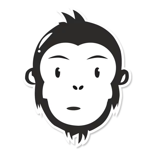 Telegram stiker «Monkey Stickers» 😕