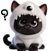 Telegram emoji «Монстры котики 3» 🤨