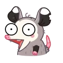 Monty Opossum emoji 🤩