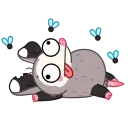 Емодзі Monty Opossum  😵