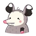Monty Opossum emoji 😔