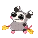 Monty Opossum emoji 👎