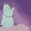 Емодзі Telegram «Moomin troll» ☁️