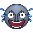 Moon Emoji sticker 🤣