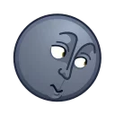 Moon Emoji  stiker 🫤