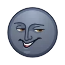 Moon Emoji sticker 😈