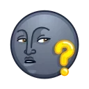 Moon Emoji sticker ❓
