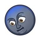 Moon Emoji  stiker 🤨