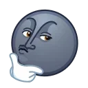 Стикер Moon Emoji 🤔