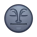 Moon Emoji  stiker 😐