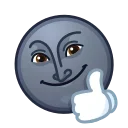 Стикер Moon Emoji 👍