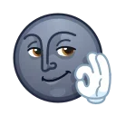 Moon Emoji sticker 👌