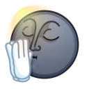 Moon Emoji sticker 🙏