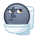 Moon Emoji sticker 🚽