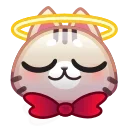 Стикер Motty Cat Emoji  😇