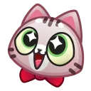 Стикер Motty Cat Emoji  🤩