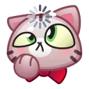 Стикер Motty Cat Emoji  🫥