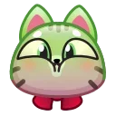 Стикер Motty Cat Emoji  🤢