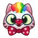 Стікер Motty Cat Emoji 🤡