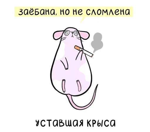 Стікер Telegram «МышаКрыс» 😵