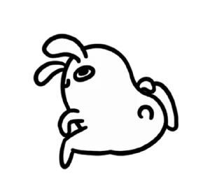 Moving Bunny  emoji 🐰