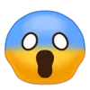 Эмодзи Emoji ㋡  😨