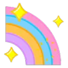 Емодзі Emoji ㋡ 🌈