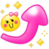Емодзі Emoji ㋡ ⤴️
