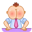 Mr. Rosy Cheeks emoji 😨