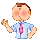 Mr. Rosy Cheeks emoji 👋