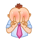 Mr. Rosy Cheeks emoji 🙅‍♂️