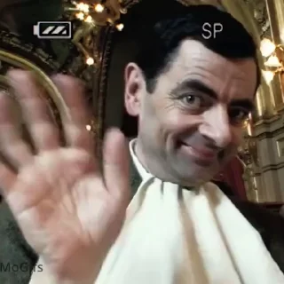 Эмодзи Mr Bean 👋