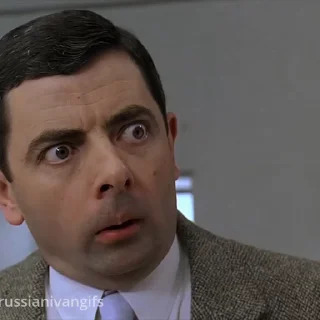 Эмодзи Mr Bean 😧