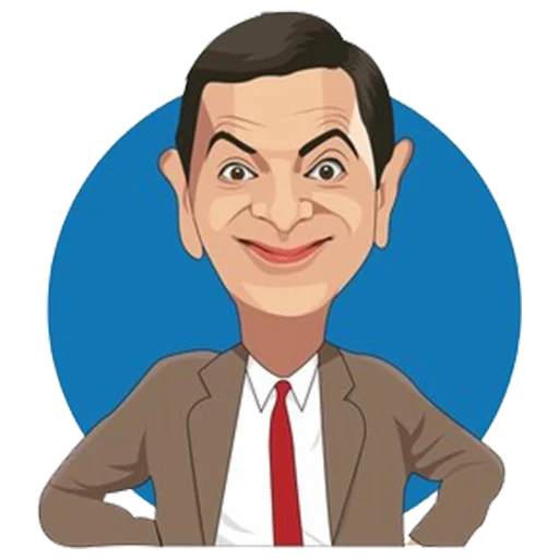 Telegram stickers Mr. Bean Caricatures