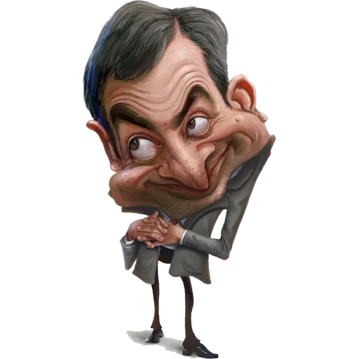 Стикер Telegram «Mr. Bean Caricatures» 😊