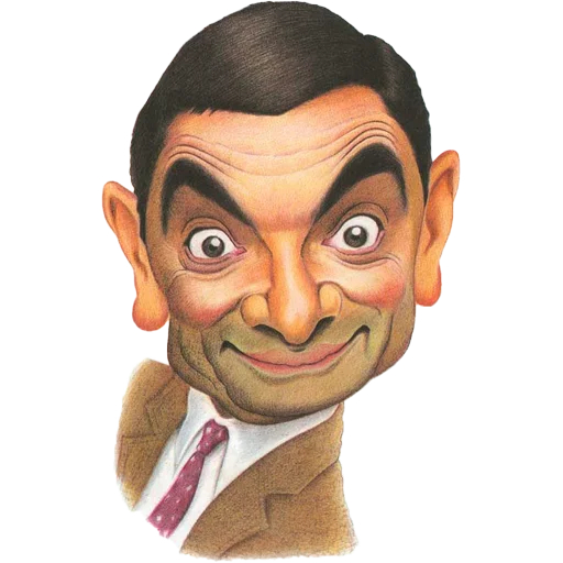 Mr. Bean Caricatures stiker 😊