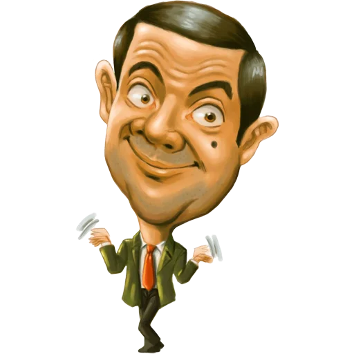 Mr. Bean Caricatures stiker 🙂