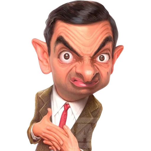 Mr. Bean Caricatures sticker 🥴