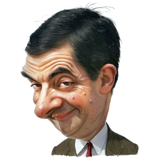 Mr. Bean Caricatures stiker 😊